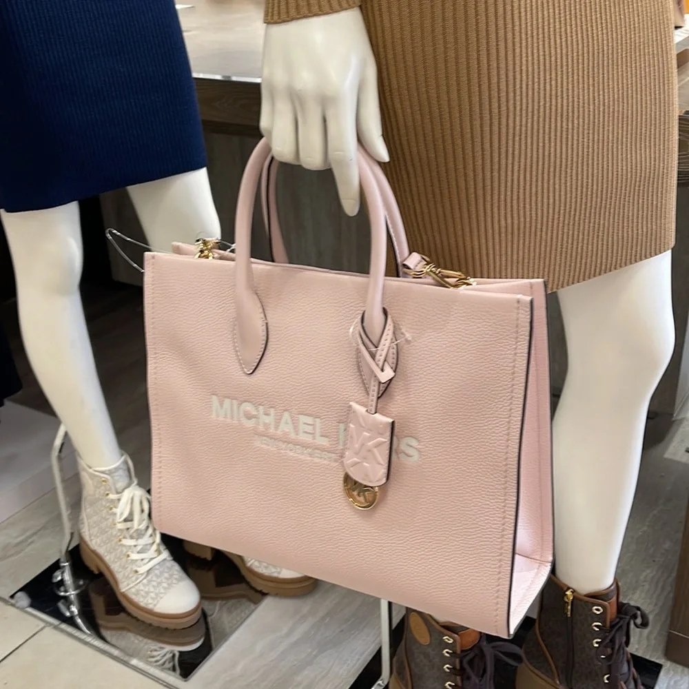 Michael Kors Bag Shoulder Bag Mirella Md Ew Tote Bag Powder Blush Multi Leather